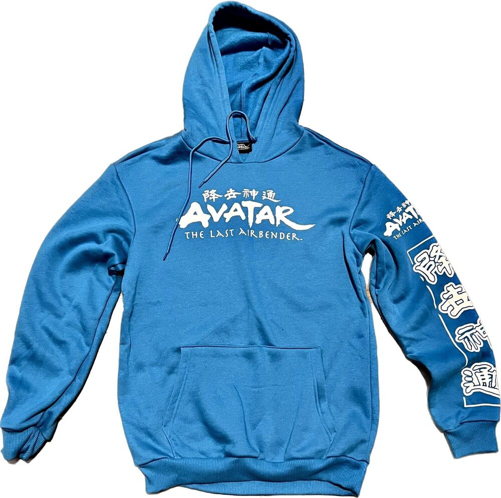 Avatar The Last Airbender Hoodie Sweatshirt Mens Sz S Blue Brand New No Tags